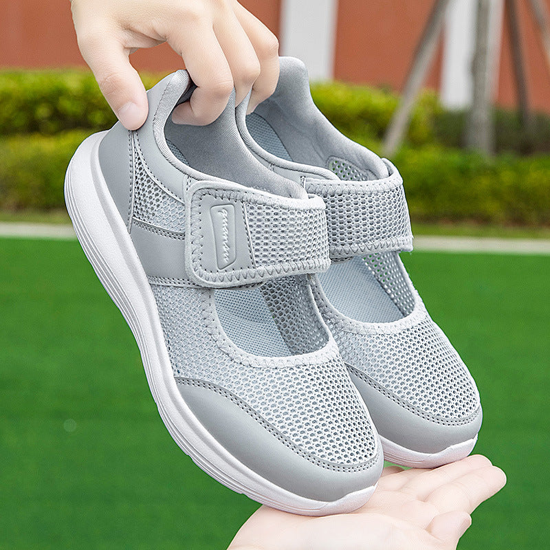Damen Sneaker Sportlich Atmungsaktives Netzdesign Schwarz - Norvielle