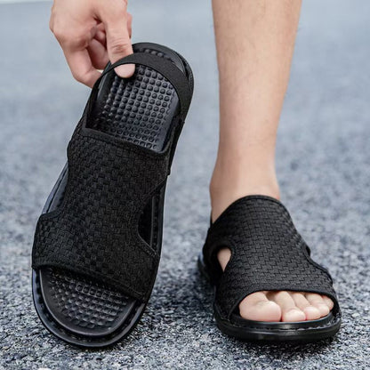 Herren Sandalen Atmungsaktives Leder Bequem