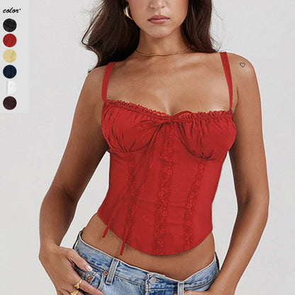 Damen Rüschendetails Verstellbare Träger Elegant - Norvielle