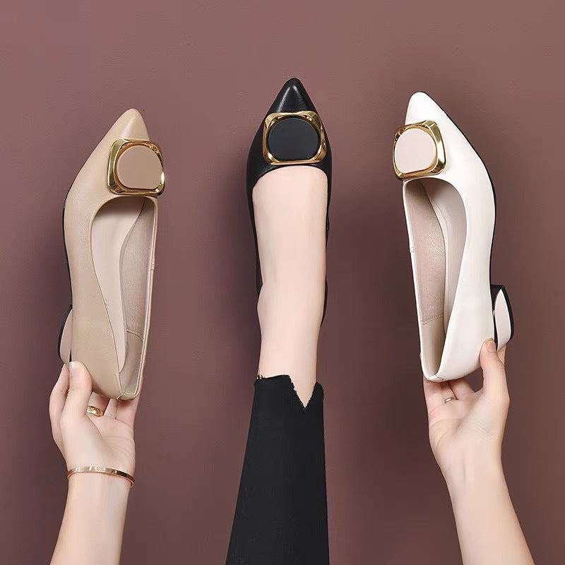 Damen Hochhackige Pumps Glänzend Metallic Schmuckdetails