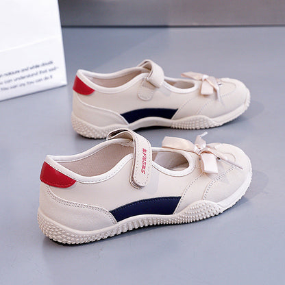 Damen Ballerinas Sportlich Klettverschluss Bequem