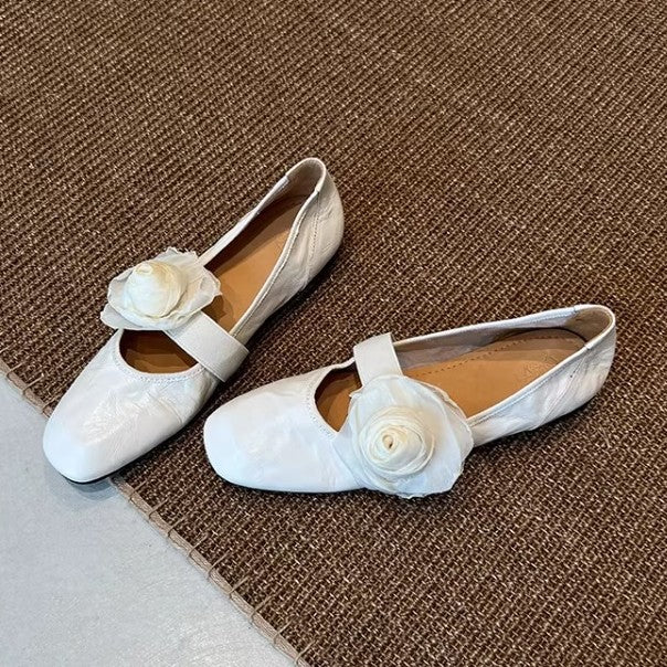Damen Ballerinas Blumenmuster Flexibel Elegant - Norvielle