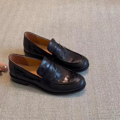 Damen Mokassins Leder Elegante