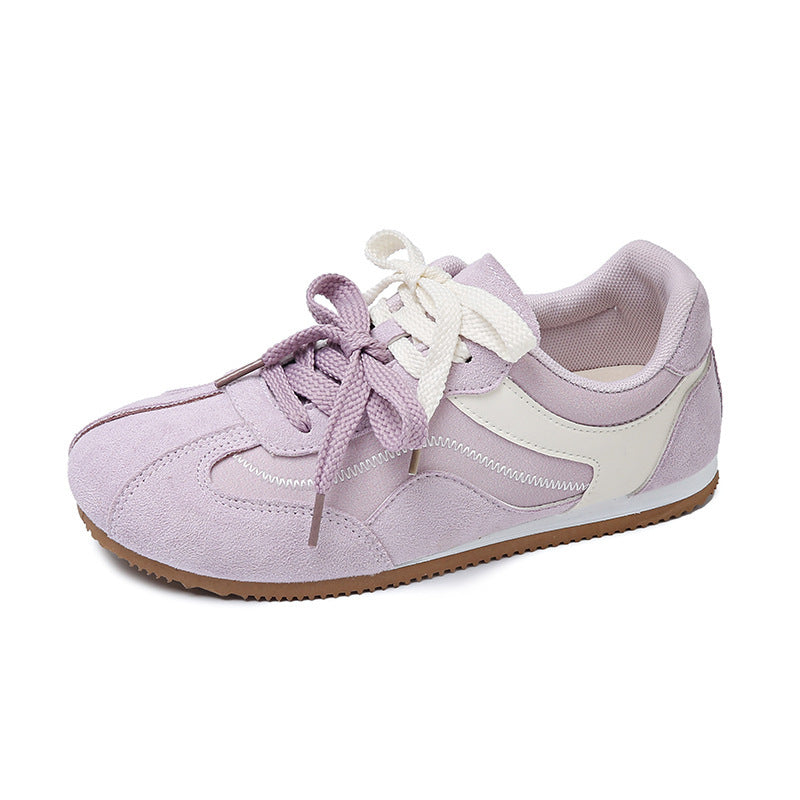 Damen Sneaker Weiches Veloursleder Rutschfest