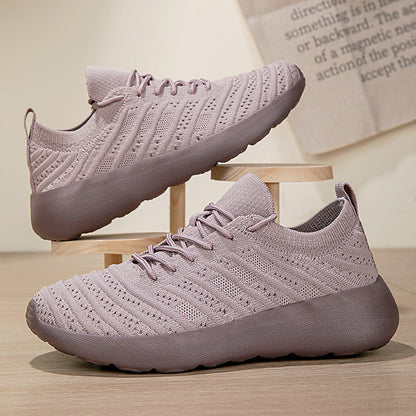 Damen Sneaker Flexibel Dämpfung Weich Komfort Schwarz - Norvielle