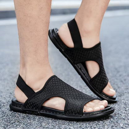 Herren Sandalen Atmungsaktives Leder Bequem