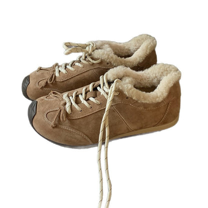 Damen Winter-Sneaker Sportlich Warm Kunstfell