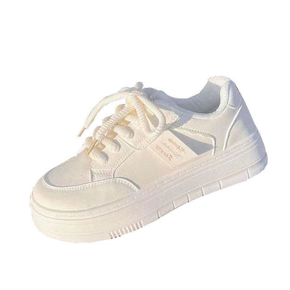 Damen Plattform Sneaker Atmungsaktives Material Sportlich
