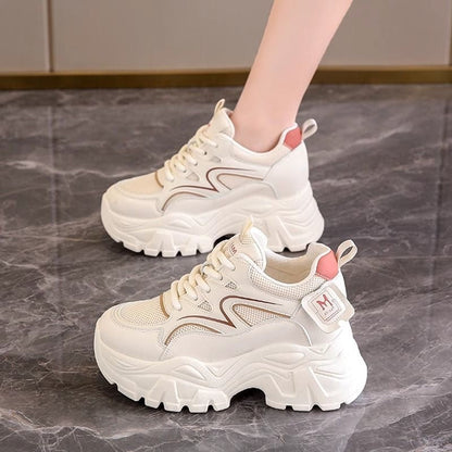 Damen Sneaker Sportlich Leicht Laufsohle