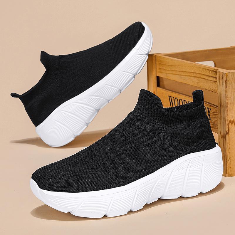 Damen Sneaker Elastisch Bequem Mit Dämpfung