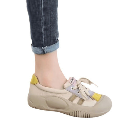 Damen Sneaker Sportlich Schnürschuhe Modern Mode