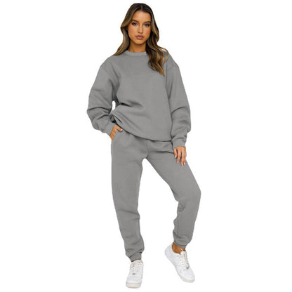 Damen Jogginganzug Sweatshirt Hose Sportlich Bequem - Norvielle