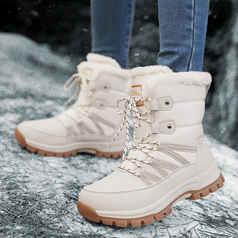 Damen Winterstiefel Gefüttert Warm Rutschfest Isolierend