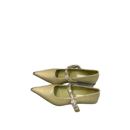 Damen Slingback Pumps Schmuckverzierung Elegant