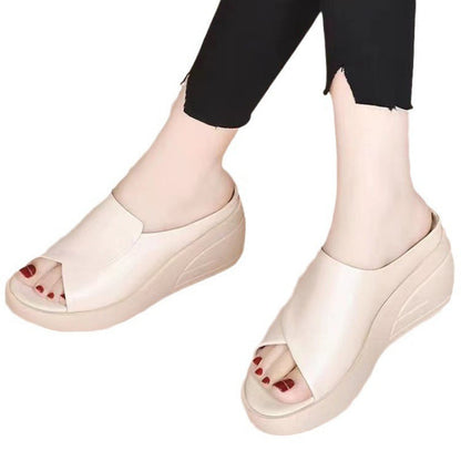 Damen Hochzeitssandalen Komfortabler Keilabsatz Schuhe