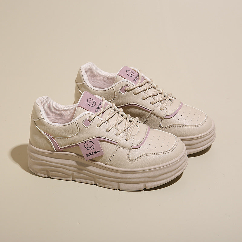 Damen Plattformsneaker Hoch Mit Polsterung