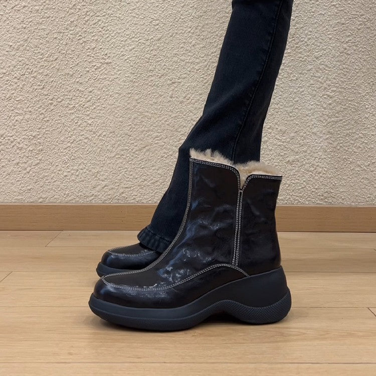 Damen Winterstiefel Rutschfest Bequem