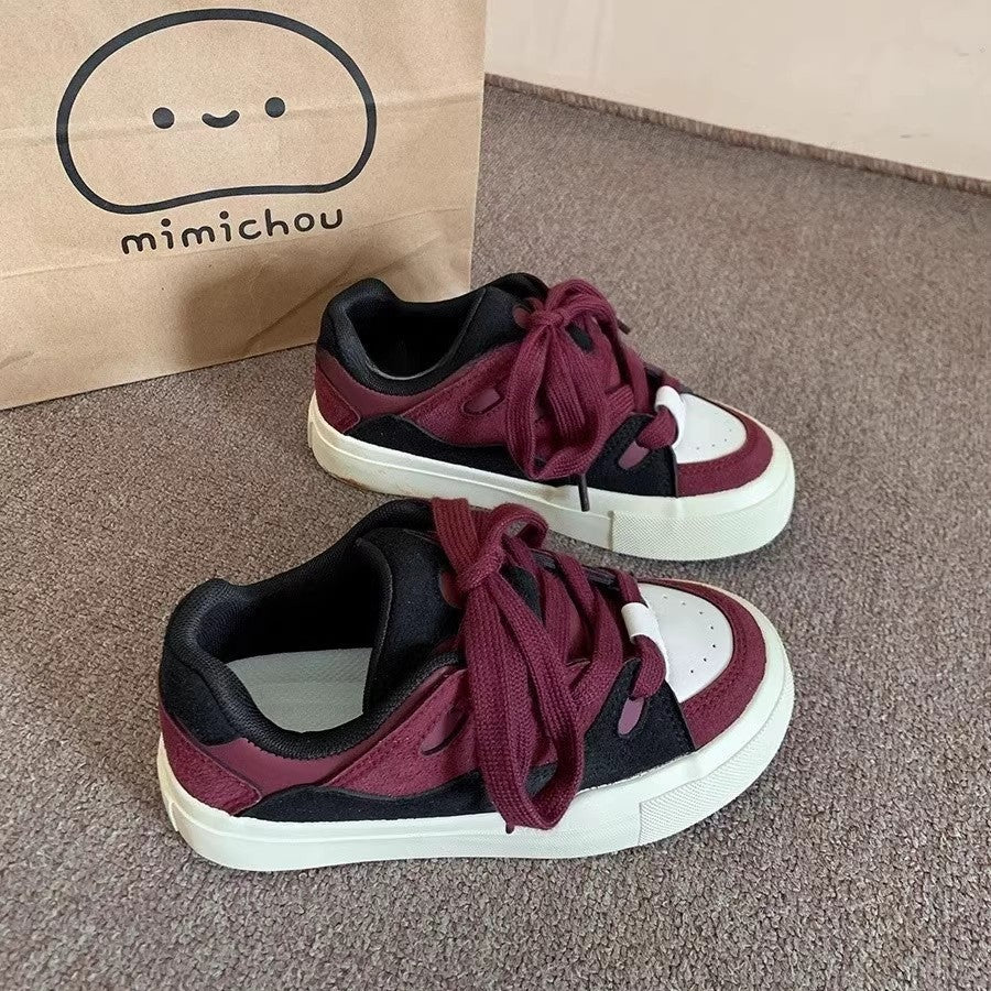 Damen Sneaker Atmungsaktives Obermaterial Weich Schäfchen Optik - Norvielle