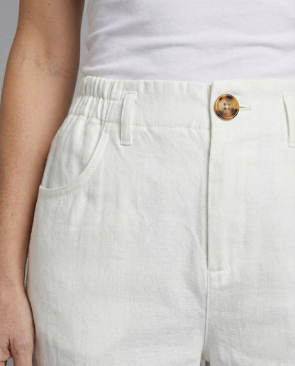Damen Chino Hose Slim Fit Bequem Umschlag Saum