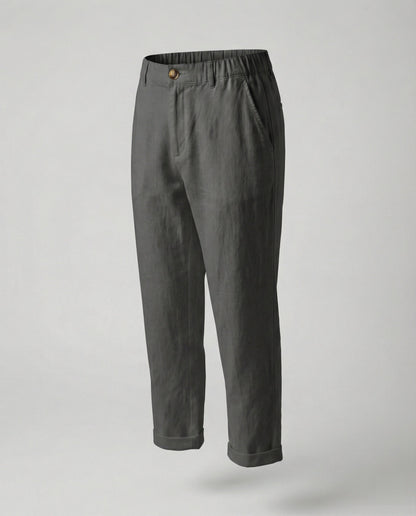 Damen Chino Hose Slim Fit Bequem Umschlag Saum