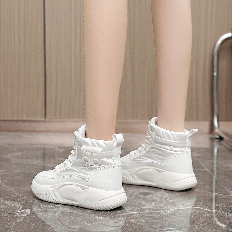 Damen High- Sneaker Sportlich Rutschfest