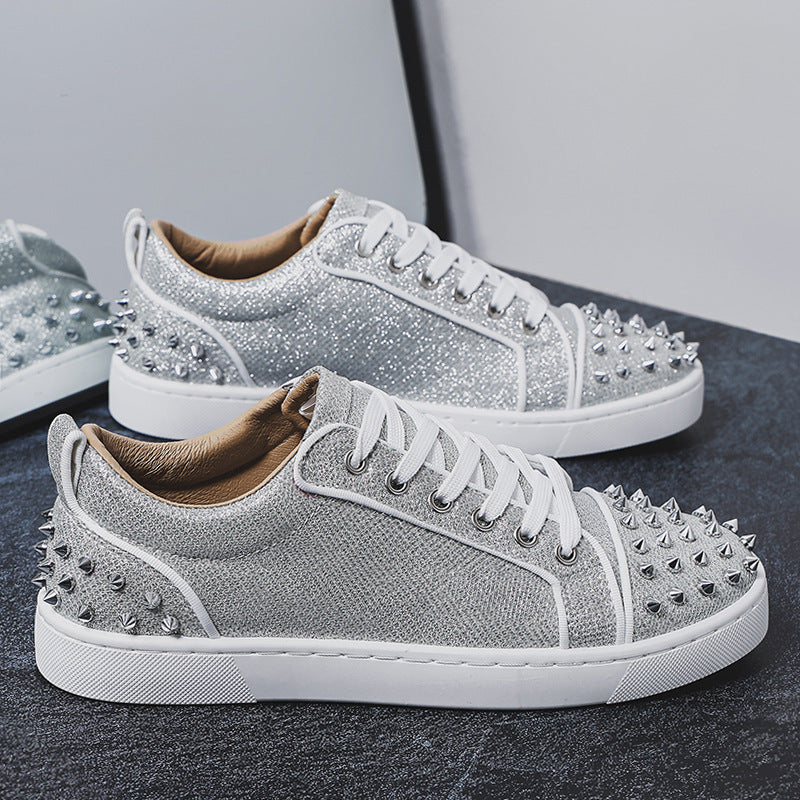 Damen Sneaker Nieten-Design Sportlich