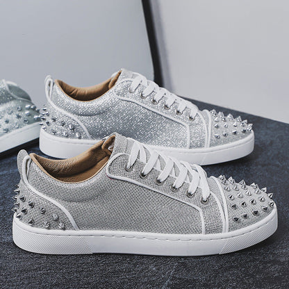 Damen Sneaker Nieten-Design Sportlich
