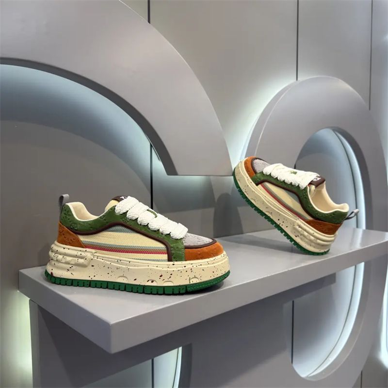 Damen Sneaker Chunky Bequem Strapazierfähig