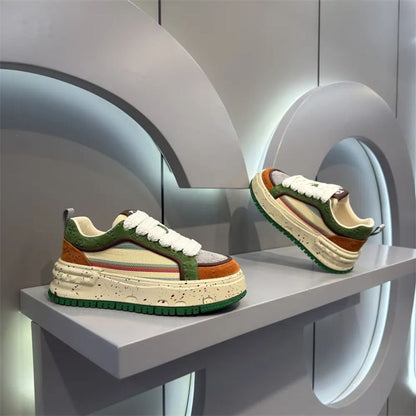Damen Sneaker Chunky Bequem Strapazierfähig