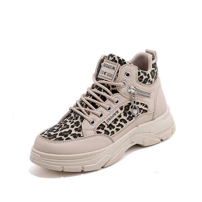 Damen High- Sneaker Leopardenmuster