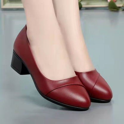 Damen Pumps Blockabsatz Komfortabel