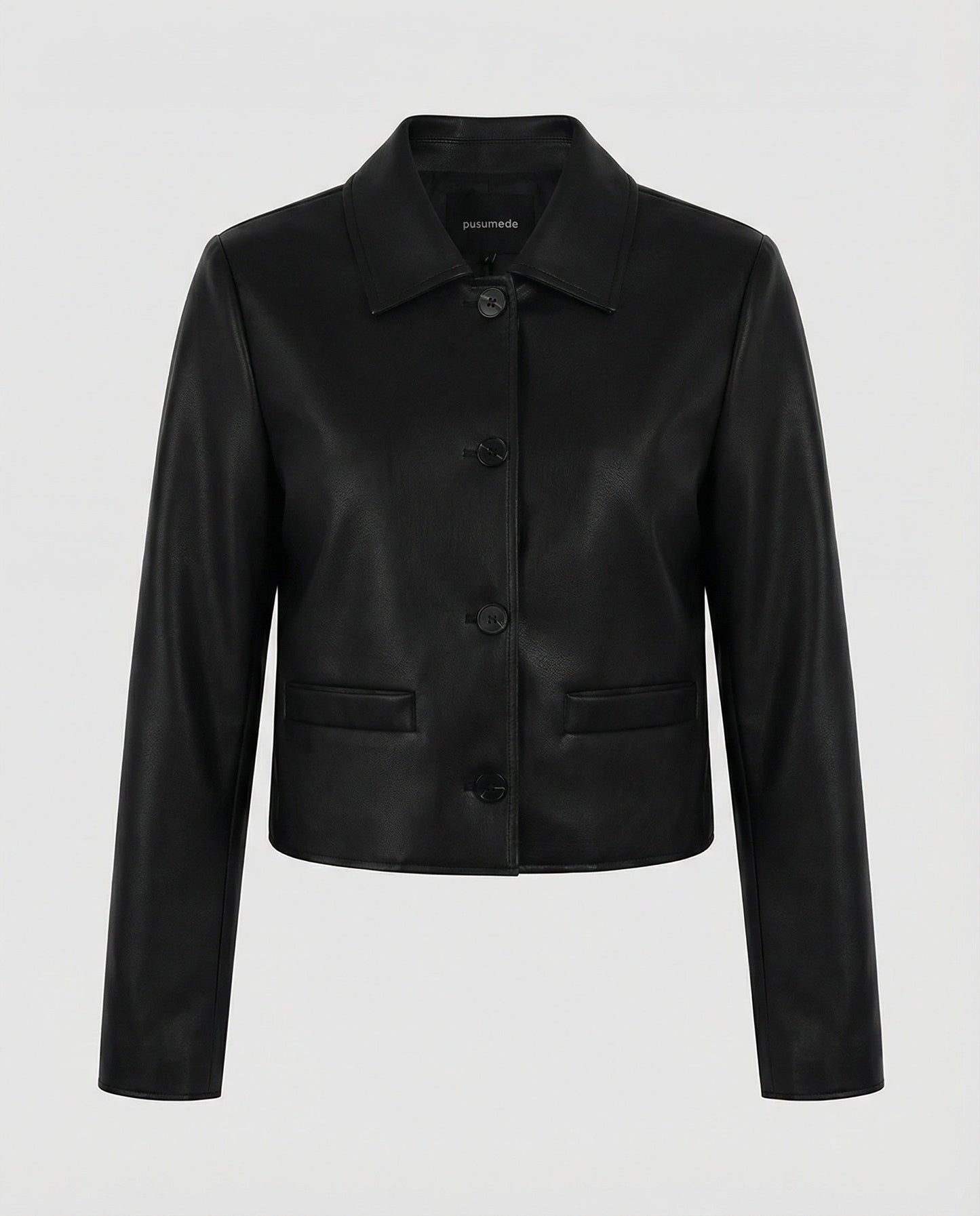 Damen Lederjacke Biker Style Kurz