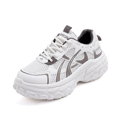 Damen Sneaker Sportlich Chunky Atmungsaktives Mesh Leicht