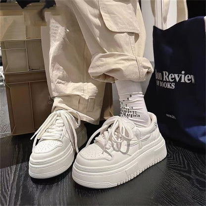 Damen Plateau Sneaker Rutschfest Modisch