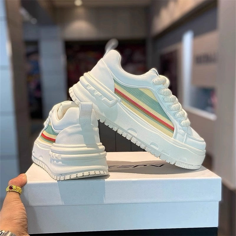 Damen Sneaker Sportlich Plattform Atmungsaktiv Rutschfest - Norvielle