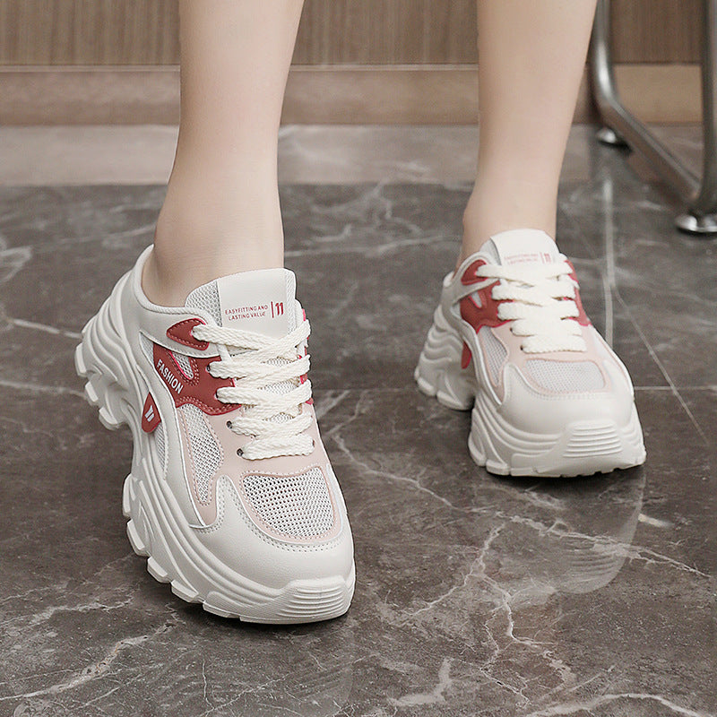Damen Sneaker Chunky atmungsaktives Mesh Weichdämpfung