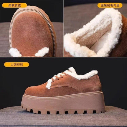 Damen Plateau Sneaker Weich Bequem