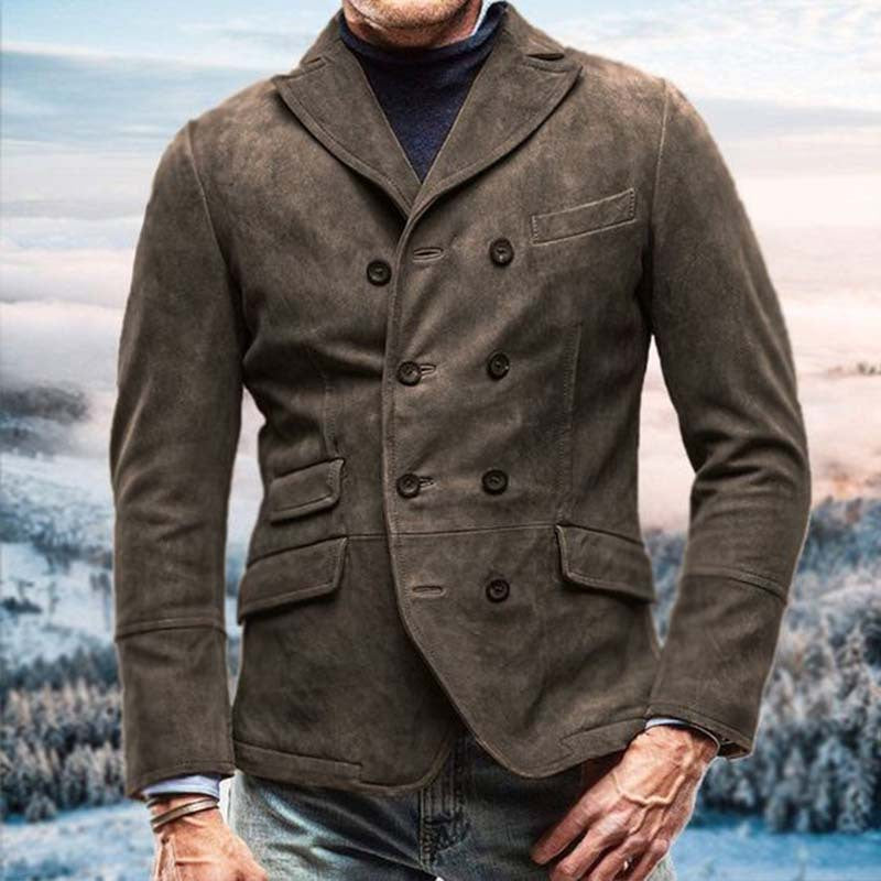 Herren Blazer Wildleder Elegant