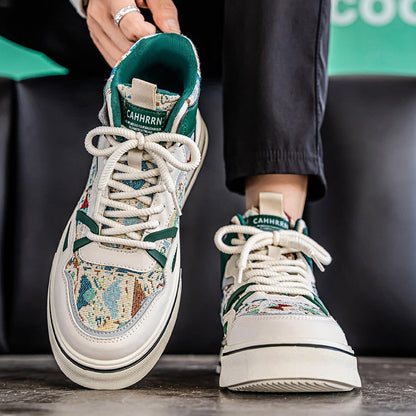 Damen High- Sneaker Atmungsaktives Material Dämpfung