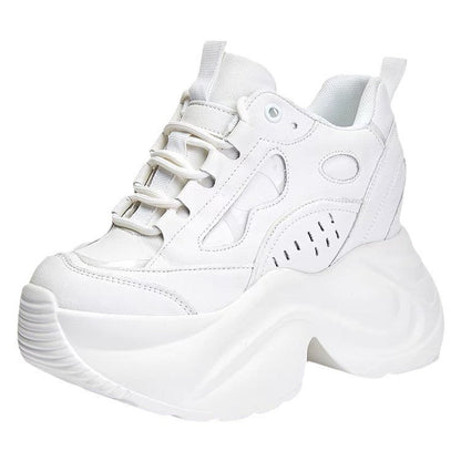 Damen High- Sneaker Komfortabel Plattform Schuhe