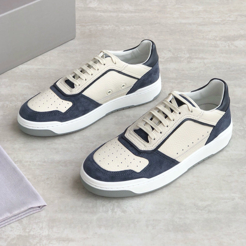 Damen Sneaker Leder Atmungsaktives Obermaterial Schwarz - Norvielle