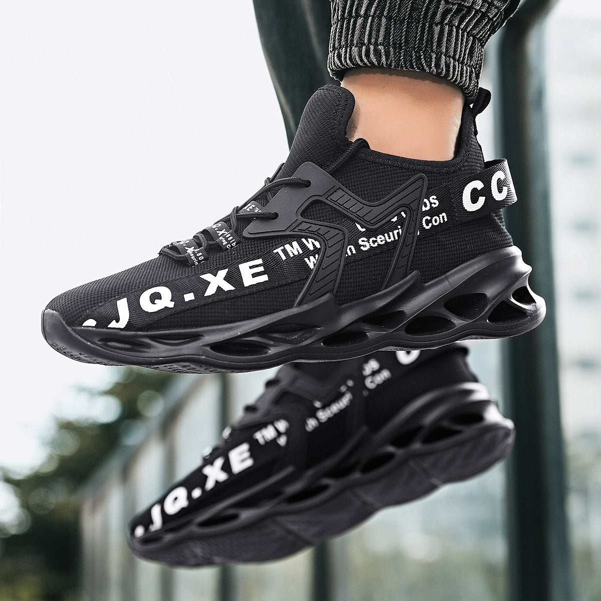 Damen Sneaker Leicht Luftig e Sohlen