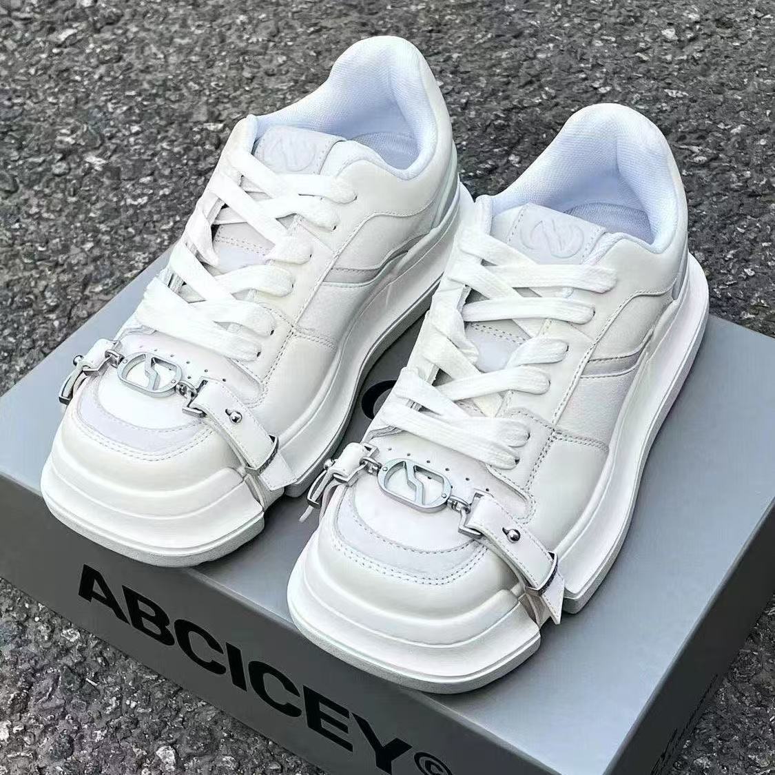 Damen Sneaker Schnallenverschluss Sportlich