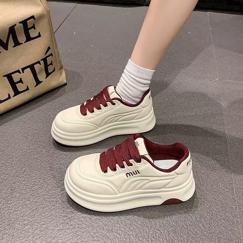 Damen Sneaker Sportlich Hohe Sohle Innovatives Design