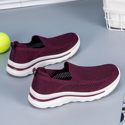 Damen Sneaker Slip-On Atmungsaktives Mesh