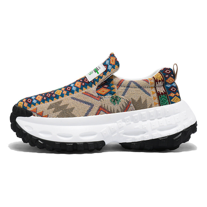 Damen Sneaker Ethno Muster Bequem