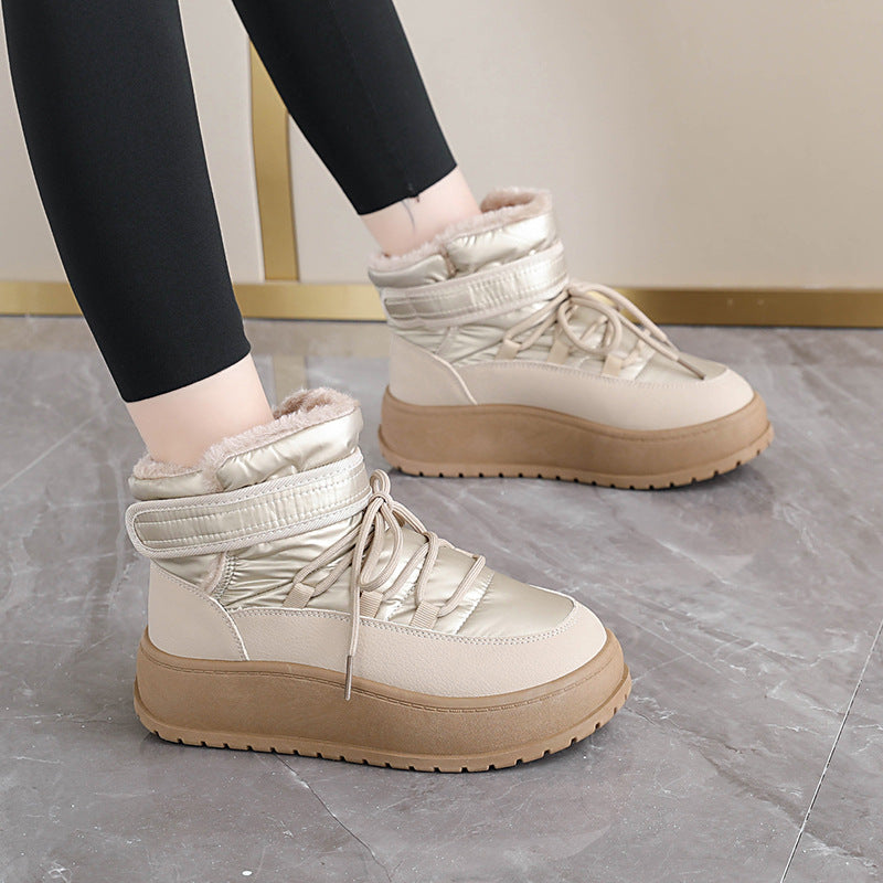 Damen Winterstiefel High- Gefüttert Warm