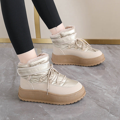 Damen Winterstiefel High- Gefüttert Warm