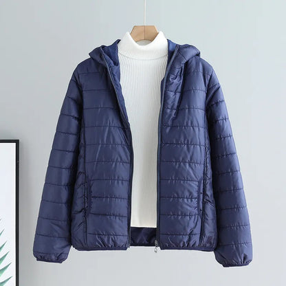 Damen Steppjacke Mit Kapuze Modern