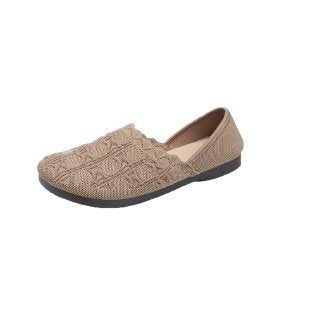 Damen Ballerinas Strickdesign Bequem